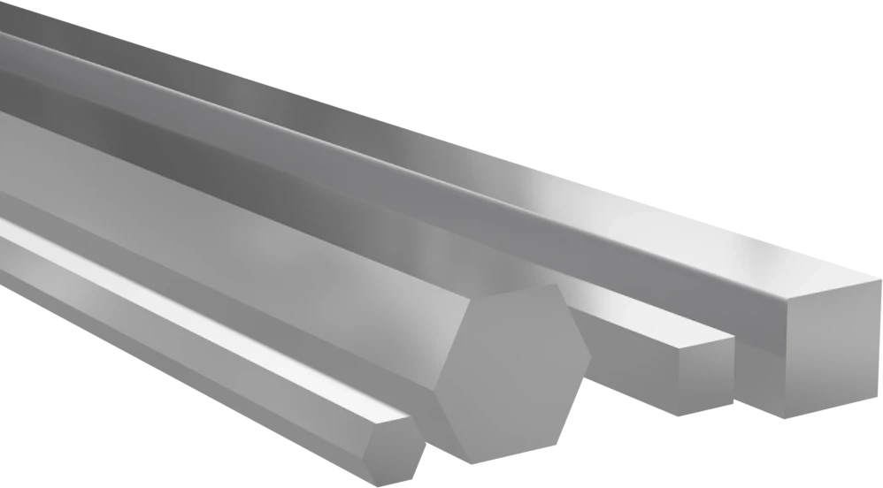 Barre Quadre Ed Esagonali in alluminio